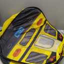 School Bus Pop-Up Kids Tent with Sound Play Button, Ball Pit for Toddler & Up - Easy Setup Tent for Indoor & Outdoor, Daycare Playground Activities & Pretend Play, Great for Kids