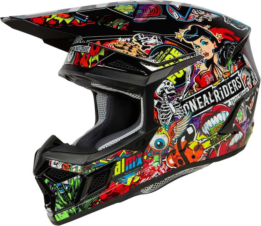 O'Neal Off-road 3 Series Helmet Crank 2.0 Helmet (Large, Multi)