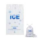 200 PACK 5 lb. Plastic Drawstring Ice Bags 9 x 17 Inch Heavy-Duty | Ice Bags with Plastic Draw String (2mil Thickness)