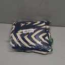 Womens Summer Jumpsuits Dressy Sexy V Neck Twist One Piece Outfits Sleeveless Casual Wide Leg Long Pant Rompers (Large, Navy Blue # Print)