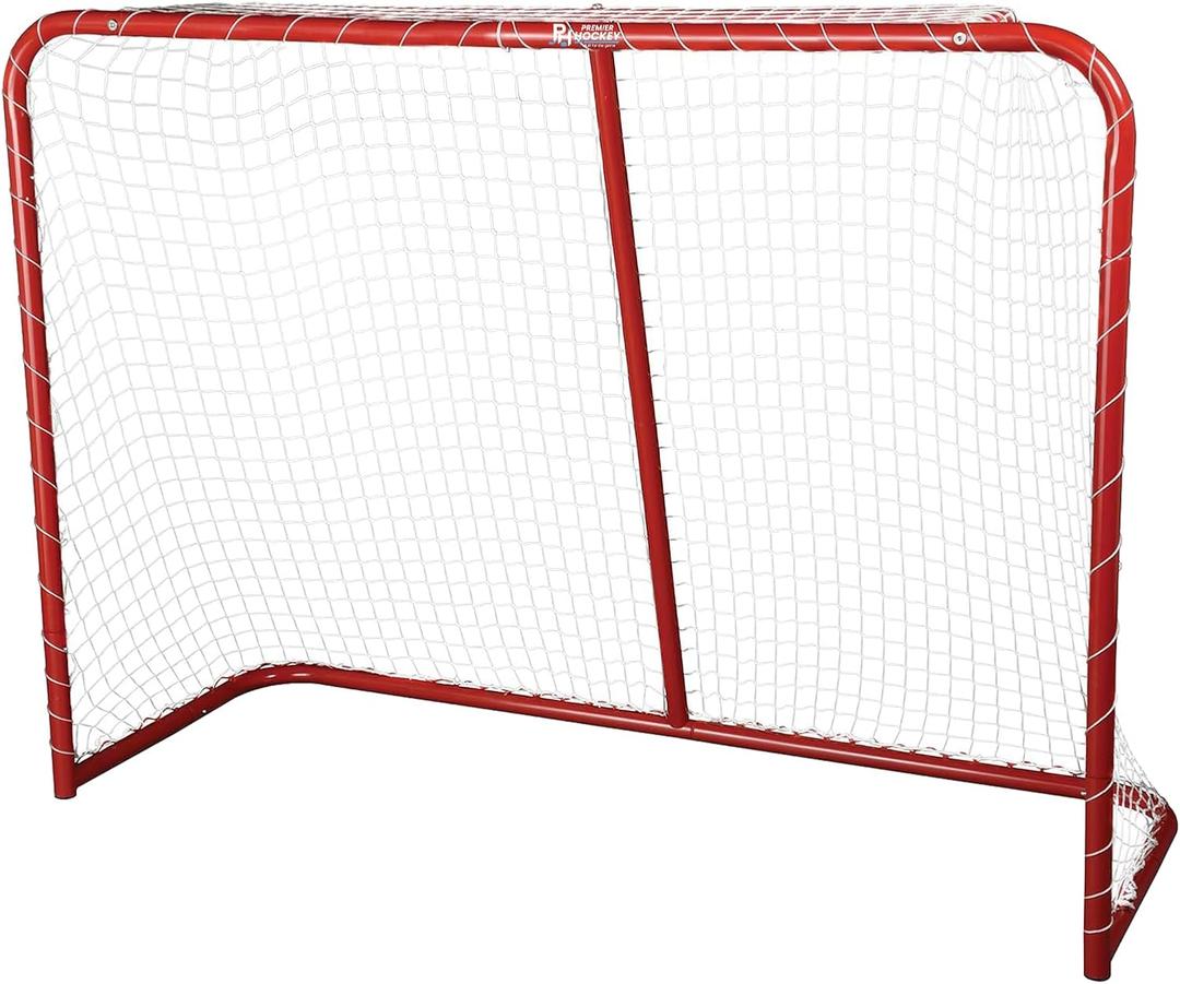 Premier Sports  54 Junior Steel Street Hockey Goal  Portable Hockey Net for Indoor & Outdoor Use  Hockey Training Equipment