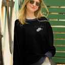 ASTANFY Cow Skull Western Sweatshirts For Women Country Western Outfits Cowgirl Pullover Sweatshirts (Small, Black-2)