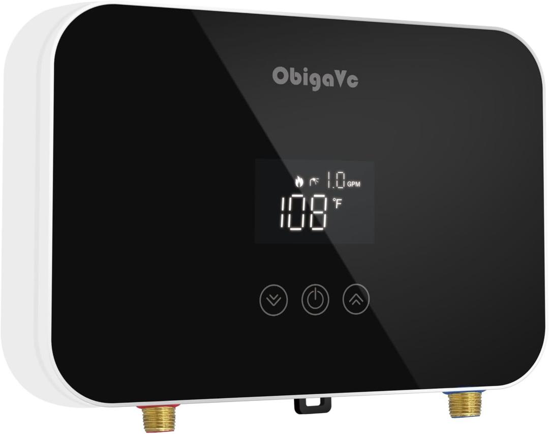 Tankless Water Heater Electric 6.5KW, Compact on Demand Instant Hot Water Heater Electric for Under Sink 240V.