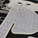 MEGELIN Led Red Light Therapy Face & Neck Mask, 7 Colors Led Light Therapy Facial Mask, Infrared Red Light Therapy Mask, Infrared Light Skin Rejuvenation(White)