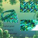 Elegant little tail St Patrick's Dog Bandana,Trefoil Puppy Dog Scarf 1PC Washable Soft Female or Male Square Bib Kerchief Adjustable Pet Bandana for Medium Large Dogs