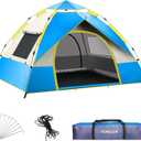 KOMCLUB Camping Tent Tents for Family Camp Tent Waterproof Windproof Outdoor for Backpacking Hiking Easy Setup with Storage Bag