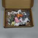 15 Pcs Mini Figures Toys Realistic Farm Animal Figurines, Plastic Learning Educational Playset Animal Themed Party Supplies Cake Topper Ornaments for Easter Egg Birthday Christmas