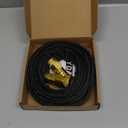 10FT Lightweight Flexible Garden Hose,Non-Slip Handles,Non-kink Hose,Solid Brass Fitting for Boats, RV Water Hose,Marine Washdown,Lawn,Garden,Leakproof TPE Hose (GreenBlack, 10 FT)