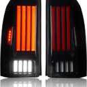 LED Tail Lights Assembly Fit for GMC Yukon and Yukon XL 2015-2020, LED Tube Rear Brake Lamp Taillight Assembly,Black Housing Smoke Lens