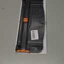 Firbon A4 Paper Cutter 12 Inch Titanium Paper Trimmer Scrapbooking Tool with Automatic Security Safeguard and Side Ruler for Craft Paper, Coupon, Label and Cardstock (Black)