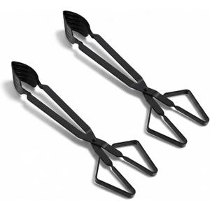 2 Pcs Crab Tongs for Live Crabs, 15.24" Heavy Duty Crab Grab Claws for Seafood Handling, Ideal for Crabbing & Seafood Processing, Keeps Your Fingers Safe and out of Harm's Way, Black