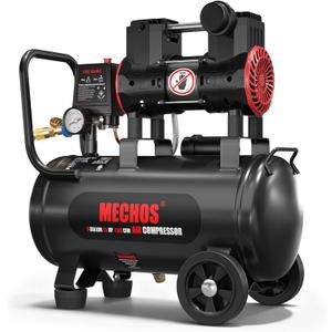 Portable Air Compressor with 8 Gallon Steel Tank, 1.5 HP 2.85 CFM @ 90 PSI, 116 Max PSI Oil-Free Air Compressor for Garage, Home Use, Tire Inflation, Nail Gun, DIY Projects,110V