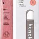 Kencko's Instant Smoothie Starter Pack - 1 Smothie Shaker Bottle + 1 Full Size Instant Smoothie Sample (Reds)