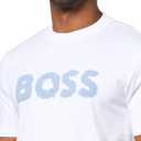 BOSS Men's Ice Logo Cotton Blend T-Shirt (White, XXL)