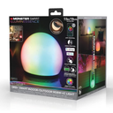 Monster Smart Illuminessence Orb RGBWIC Color Flow Portable LED Light Ball, Indoor/Outdoor Use, 7”