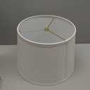 Aspen Creative 32309A Transitional Hardback Empire Shaped Spider Construction Lamp Shade in White, 12" Top x 14" Bottom x 10" Slant Height