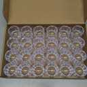 24 Pieces Mini Plastic Beer Mugs 1 Ounce Mini Mug Shot Glasses with Handles Clear Reusable Tasting Glasses for Drinking Festival Party Barbecue Wedding