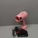 Handheld Mini Cordless Leaf Blower, 21V Battery Cordless Small Leaf Blower for Lawn Care, Patio, Car Dryer, Blowing Leaves and Dust,Battery Powered 300 CFM 80 MPH,Tiny Pink Leaf Blowers