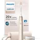 Philips Sonicare DiamondClean 9900 Prestige Electric Toothbrush - with SenseIQ Technology and Advanced AI App, 5 Brushing Modes, 3 Intensity Levels, Charging Travel Case, Champagne, HX9990/11