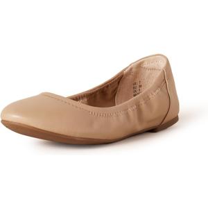 Amazon Essentials Women's Belice Ballet Flat (7.5, Beige)