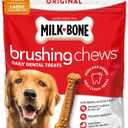Milk-Bone Brushing Chews Original Chicken Flavor Daily Dental Dog Treats, Large, 33.7 Oz. Bag (EXP 08/13/27)