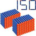 Pokiiulk Refill Darts 150 Pcs Bullets - Compatible with Nerf Guns N-Strike Elite Series - Refill Darts Premium Foam Bullets Pack for Boys Party Favors(Blue)