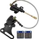 HIAORS Rear Brake Assembly Master Hydraulic Cylinder Caliper with Replaced Disc Brake Pad Coolster 15MM Wheel Axle for SSR 125cc 110cc Dirt Bike Pit Bike KLX BBR CRF TTR SDG 107 50cc 70cc Part