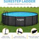 Funsicle 36" SureStep Pool Ladder, for Above Ground Swimming Pools, Black