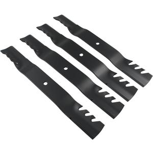4Pcs Mulching Blades 106-2247-03 106-8744-03 Compatible with Toro Time Cutter Riding Mower 74360 74363 74365 74366 Compatible with Exmark Quest Mowers QT22KA421 QTE651KA421 QTE735KC421