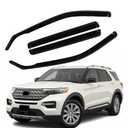 in Channel Window Visors for Ford Explorer 2020 2021 2022 2023 2024 2025 2026, Durable Rain Guards, Vent Window Visors Shades, Wind Deflectors for 20-26 Explorer, 4PCS