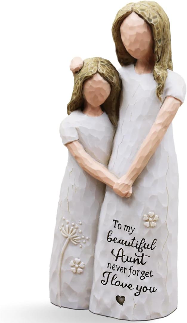 Aunt Gifts, Best Aunt Ever Gifts, Auntie Gift Ideas, Aunts Birthday Gift, Aunt, Sculpted Hand-Painted Figurine (Cream)