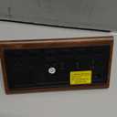 JALL Digital Alarm Clock, with Wooden Electronic LED Time Display, 3 Alarm Settings, Humidity & Temperature Detect, Wood Made Electric Clocks for Bedroom, Bedside (Brown)