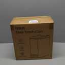 Cesun Small Bathroom Trash Can with Lid Soft Close, Step Pedal, 6 Liter / 1.6 Gallon Stainless Steel Mini Garbage Can for Office, Outdoor Trash Bin with Removable Inner Bucket (Silver)