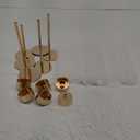 Hewory Gold Taper Candle Holders: Candlestick Holders Set of 6 Hurricane Glass Tall Candle Holder for Candlesticks Candle Sticks Holder Decor for Table Centerpiece Wedding Party Christmas Decorations