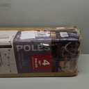 EXCELLO GLOBAL PRODUCTS Bistro String Light Poles - 4 Pack - Extends to 10 Feet - Universal Mounting Options Included