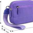 Haytijoe Small Wristlet Wallets for Women Valentines Day Gifts RFID Blocking Travel Wallet Quilted Nylon Phone Purse