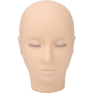 Lash Mannequin Head, 3 Layers Silicone, Eyelash Extension Training & Makeup Practice Doll Face Head