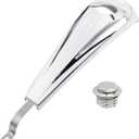 WOWTK Smooth Dash Console with Pop Up Gas Cap fits for Harley Touring Electra Glide FLHT Road Glide FLTRX Street Glide FLHX 2008-2024,Chrome