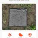 VEVOR Garden Stepping Stones, 8Pcs 15.5 x 15.5 in, Decorative Stepping Stones with Stakes, Weather-Resistant Plastic Pathway Pavers, Smooth Surface, Outdoor Walkway for Lawn Patio Landscape, Grey