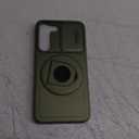 for Samsung Galaxy S25 Case Compatible with MagSafe Magnetic,with 1 Screen Protector,Built-in Ring Kickstand Military Grade Drop Heavy Duty Protection Scratch Resistant Shockproof Phone Green