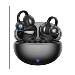 Merryking AI Translator Earbuds, Real Time 3-in-1 Translation Earbuds 144 Languages & AccentsOpen-Ear Clip-On Design for Travel, Business & Multilingual Conversations (Black)