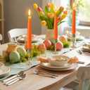 6 Pcs Easter Carrot Taper Candles Carrots Shaped Candlestick Easter Farmhouse Candle Decorations Simulated Vegetables for Dinner Table Centerpiece Decor Spring Party Decoration