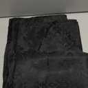 72 Inch x 120 Inch Rectangular Jacquard Damask Polyester Tablecloths Table Cover Linens for Restaurant Kitchen Dining Wedding Party Banquet Events - Black