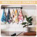 36 Pack Bird Reusable Cleaning Cloths Washable Cotton Kitchen Towels for Home(Multicolor)