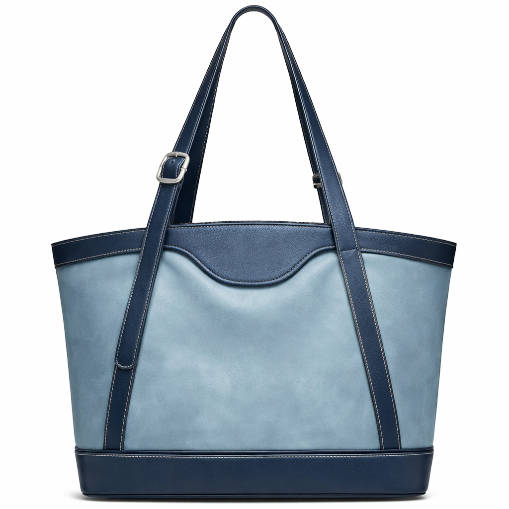 LuxeBold Shoulder Bag for Women Tote Purses and Handbags Top Handle Work Bag Satchel Hobo Purse, Blue