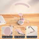 360 Degree Rotating Mobile Tablet Stand, Adjustable Tablet Holder-Adjustable Foldable Desktop Table Holder Base,Multi-Angle, Non-Slip Silicone Base,Portable iPad Stand for Desk