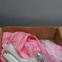 ORIAN Princess Castle Play Tent for Girls, LED Star Lights, Indoor & Outdoor Playhouse, Polyester, Pink, 55" x 53", Toddler & Kids Toys Ages 27