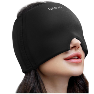 Migraine Relief Cap, Headache Relief Cap Mask Products, Cooling Odorless Gel Ice Head Wrap for Tension, Stress, Hangover & Puffy Eyes (Blue)