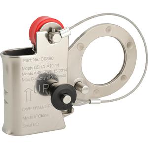 Stainless Steel Rope Grab for 5/8"- 3/4" Rope, Lightweight Security Gear for Rescue Mountaineering Rock Climbing High-Altitude Operations