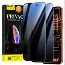2 Pack Privacy for iPhone Air/iPhone 17 Air Screen Protector (6.5 inches), Anti-Spy Tempered Glass Film,Case Friendly, Balanced 28-Degree Privacy Angle
